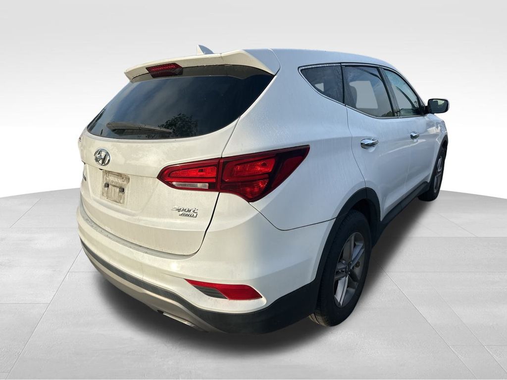 2017 Frost White Pearl Hyundai Santa Fe Sport 2.4 Base AWD SUV