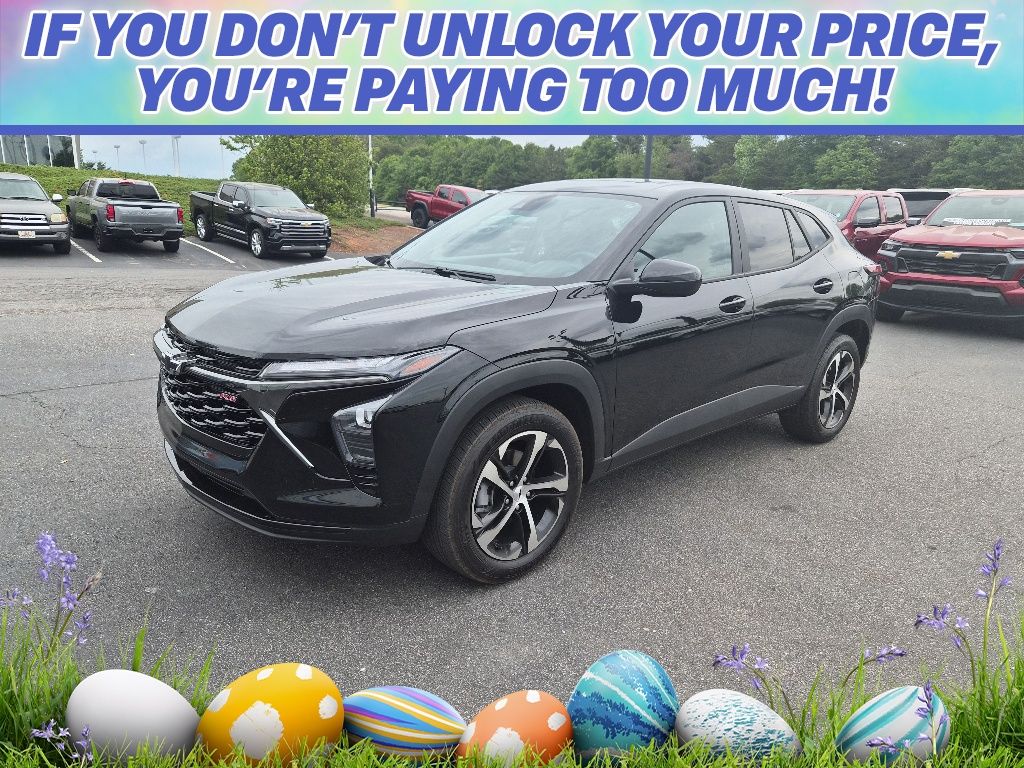 Mosaic Black Metallic 2025 Chevrolet Trax RS with 1RS FWD SUV / Crossover Front-Wheel Drive 6-Speed Automatic