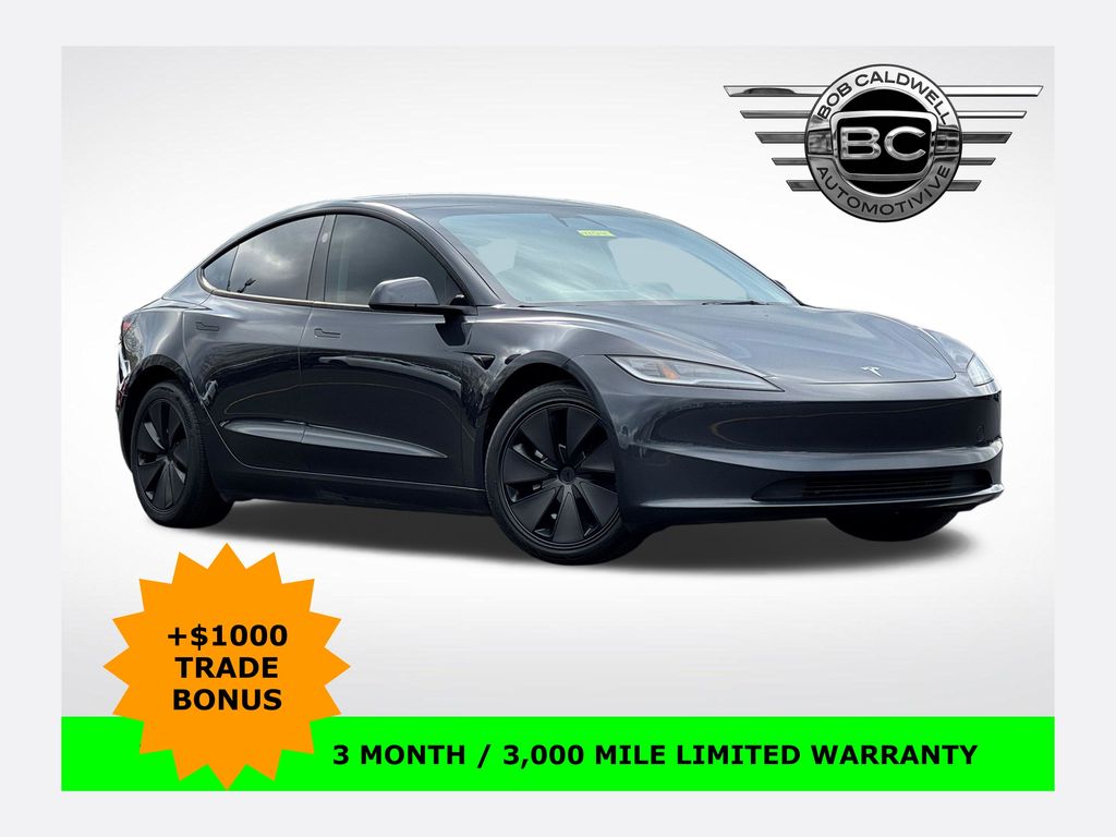 Gray 2024 Tesla Model 3 RWD Sedan Rear-Wheel Drive 1-Speed Automatic