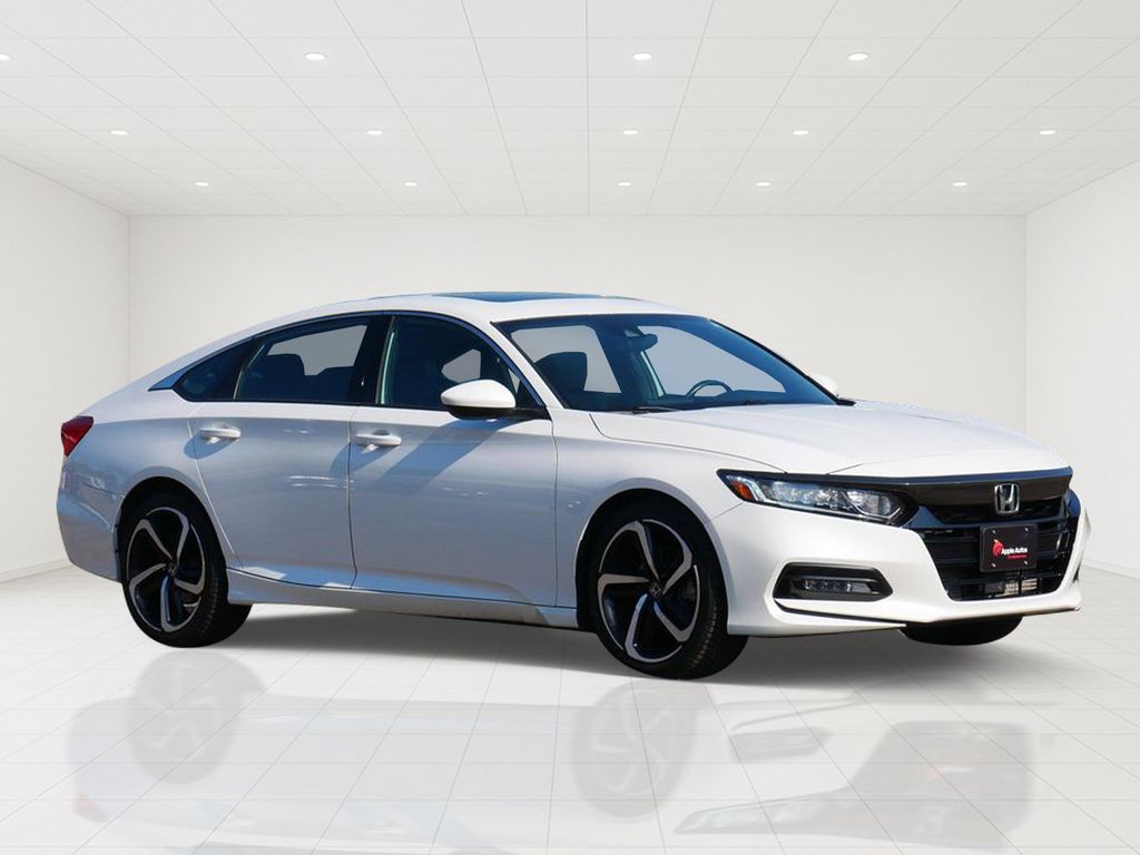 White 2018 Honda Accord Sedan Front-Wheel Drive Automatic