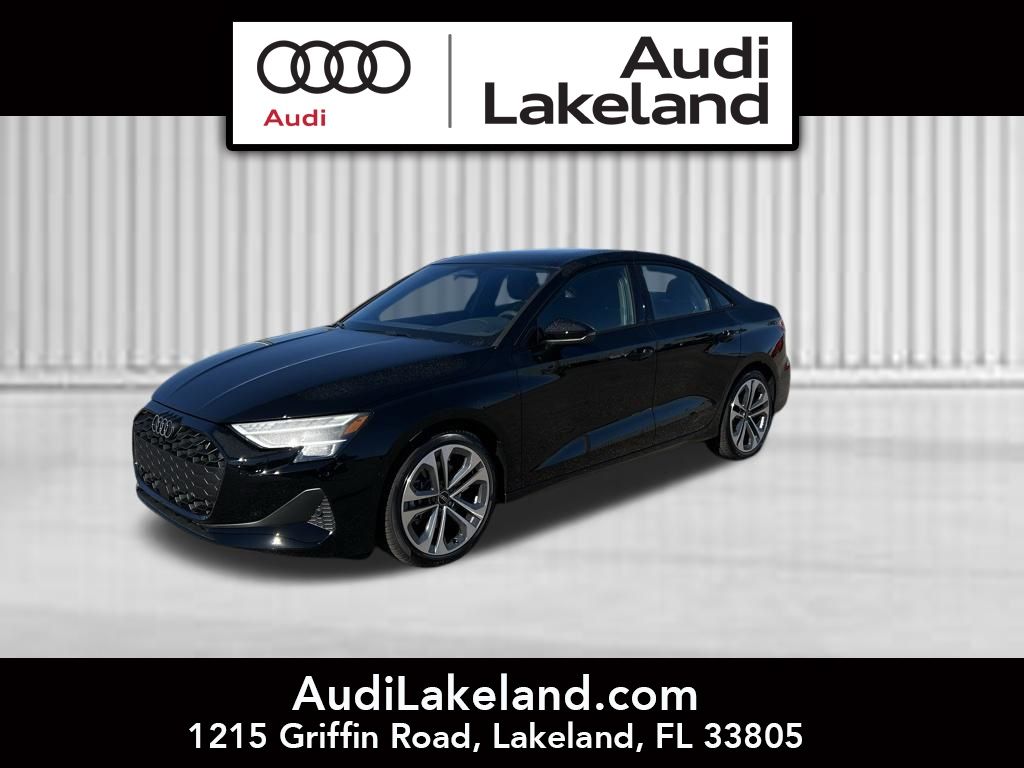 Brilliant Black 2026 Audi A3 Sedan All-Wheel Drive 7-Speed Automatic
