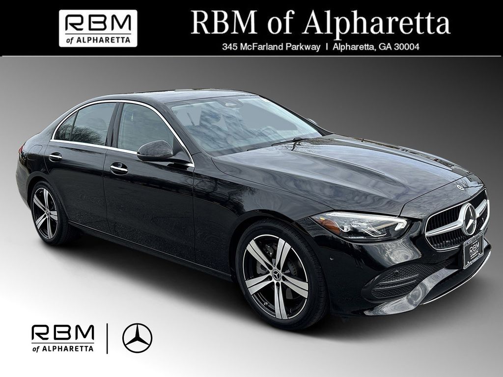 Black 2025 Mercedes-Benz C-Class C 300 4MATIC Sedan All-Wheel Drive 9-Speed Automatic