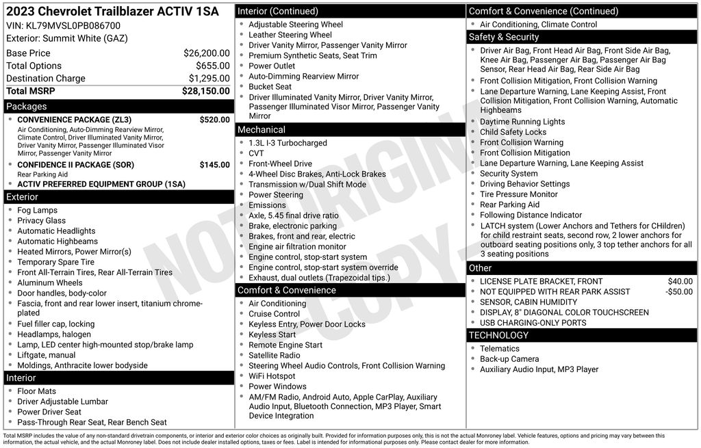 Thumbnail: 2023 Chevrolet TrailBlazer - 32