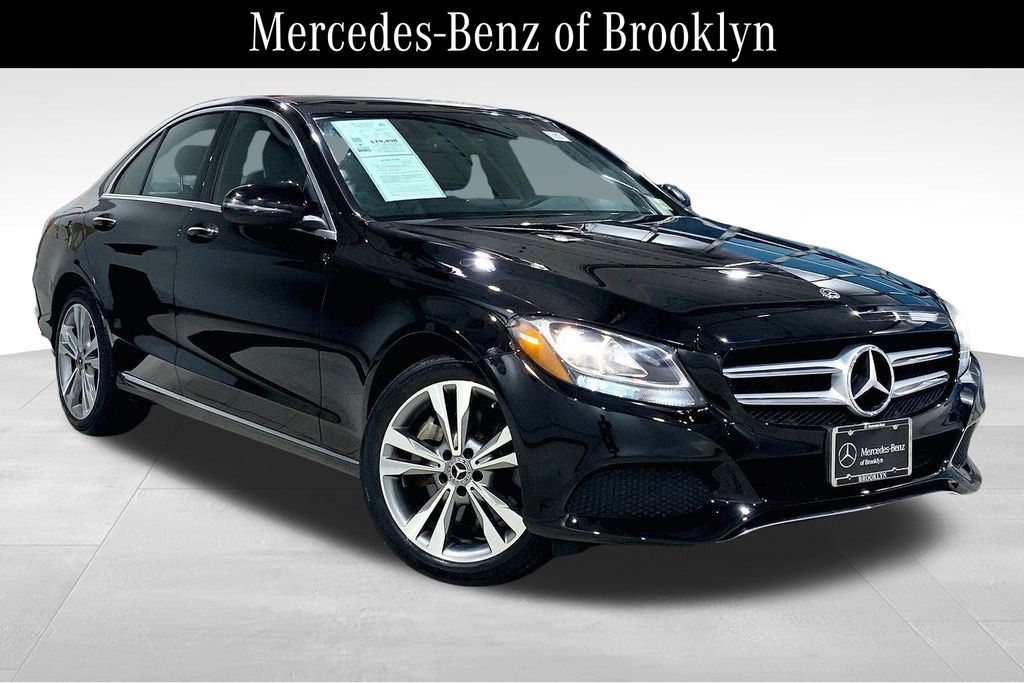 Black 2018 Mercedes-Benz C-Class Sedan All-Wheel Drive 9-Speed Automatic