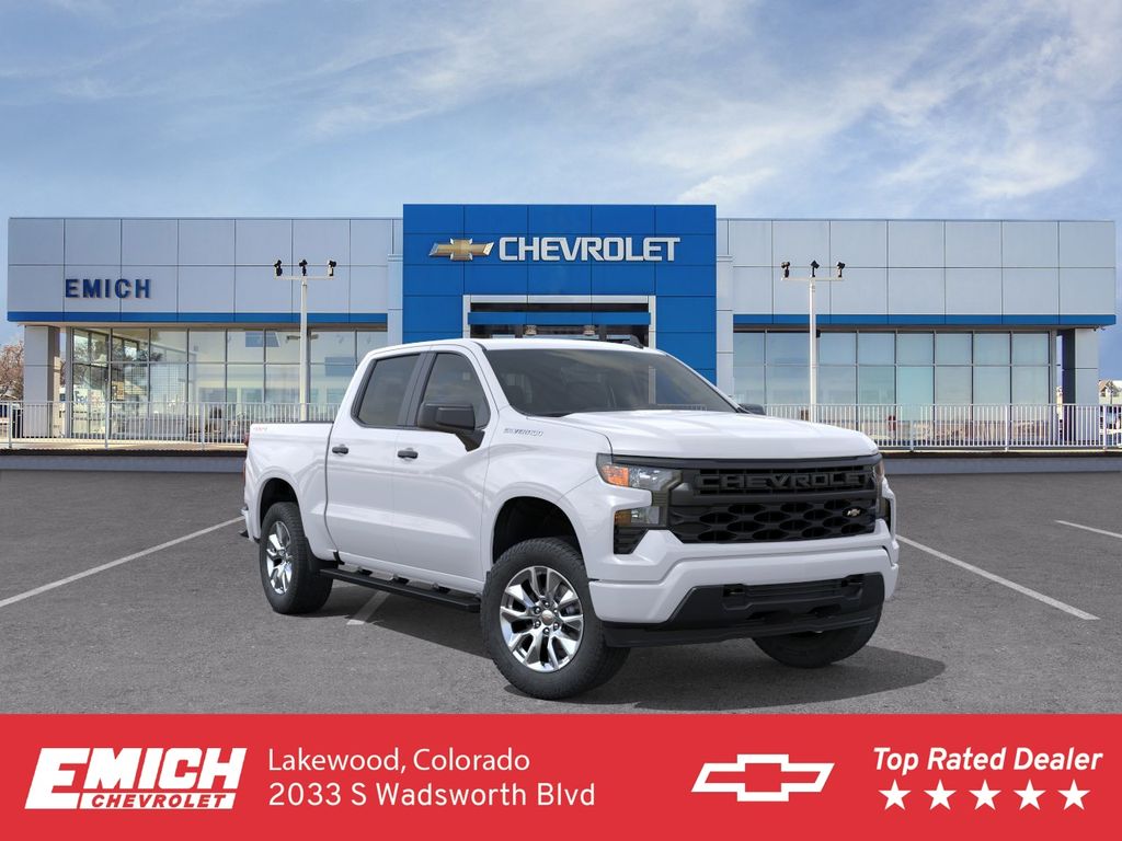 Summit White 2026 Chevrolet Silverado 1500 Pickup Truck Four-Wheel Drive 8-Speed Automatic