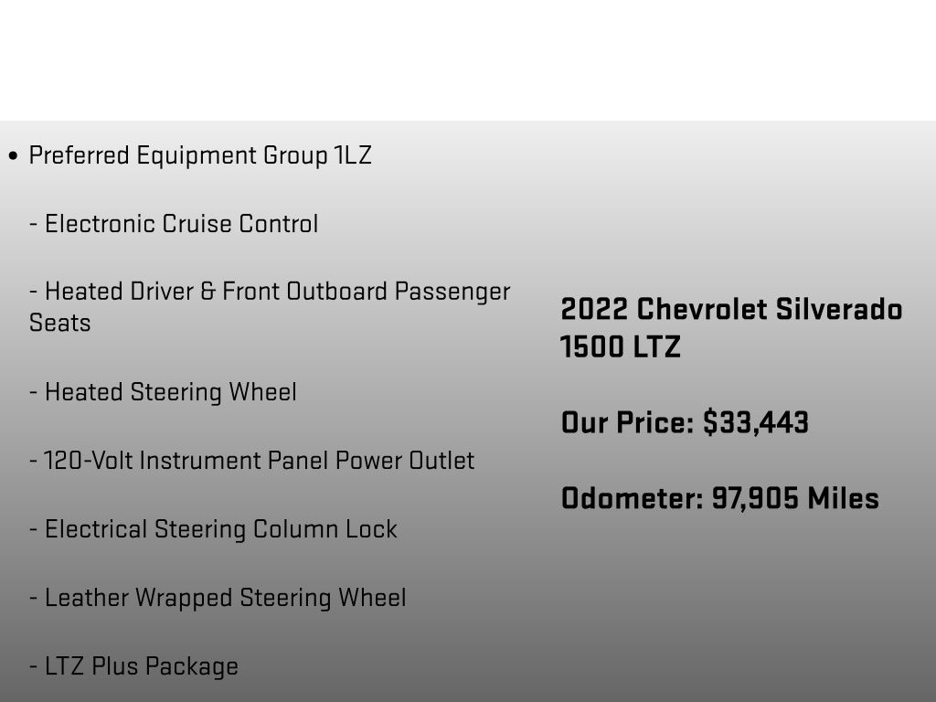 2022 Chevrolet Silverado 1500 LTZ Gray at Auto Express Mitsubishi