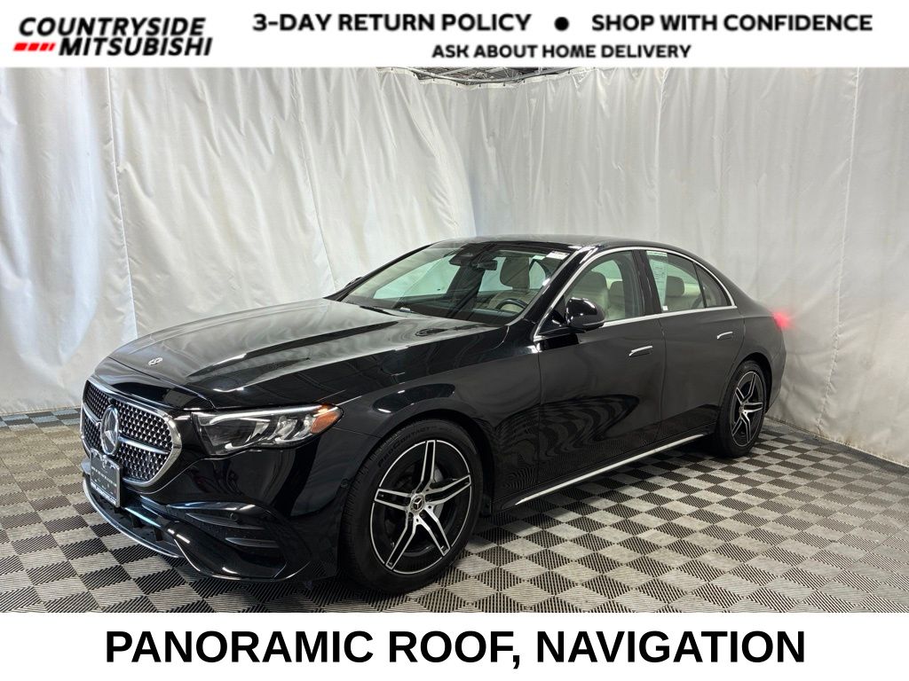 Black 2025 Mercedes-Benz E-Class Sedan All-Wheel Drive 9-Speed Automatic
