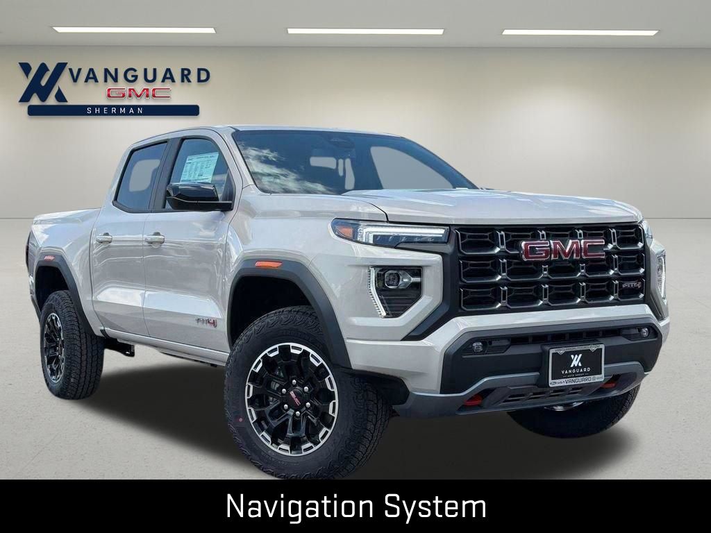 Coastal Dune 2026 GMC Canyon AT4 Crew Cab 4WD Pickup Truck Four-Wheel Drive 8-Speed Automatic