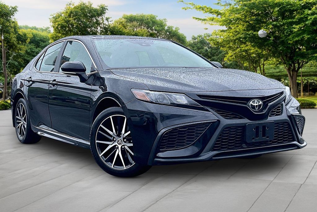 Midnight Black Metallic 2024 Toyota Camry SE AWD Sedan All-Wheel Drive 8-Speed Automatic