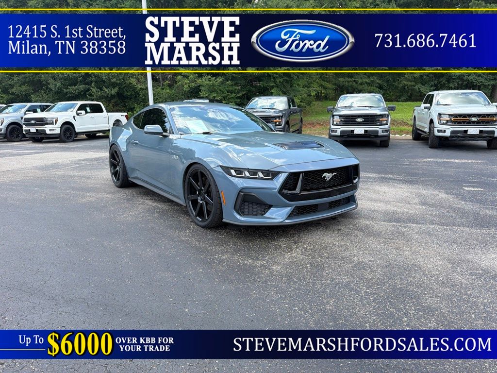 Vapor Blue 2024 Ford Mustang Coupe Rear-Wheel Drive Automatic