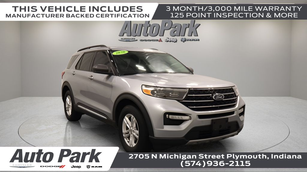 Silver Metallic 2020 Ford Explorer SUV / Crossover All-Wheel Drive Automatic
