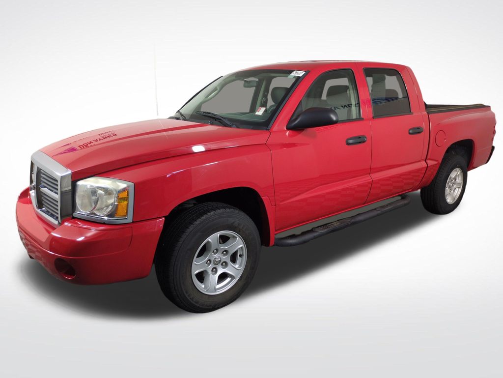 Flame Red 2007 Dodge Dakota SLT Quad Cab RWD Pickup Truck Rear-Wheel Drive 4-Speed Automatic