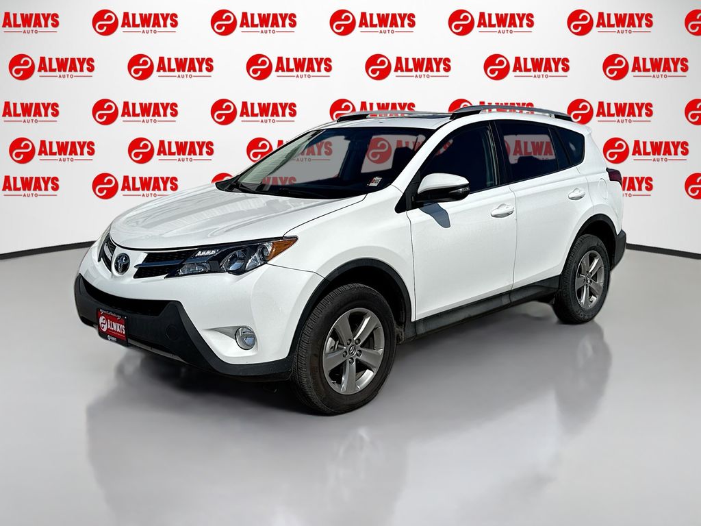 White 2015 Toyota RAV4 XLE SUV / Crossover Front-Wheel Drive 6-Speed Automatic