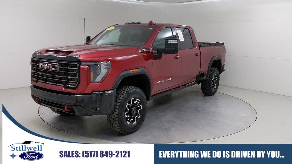 Volcanic Red Tintcoat 2025 GMC Sierra 2500HD AT4X Crew Cab 4WD Pickup Truck Four-Wheel Drive Automatic