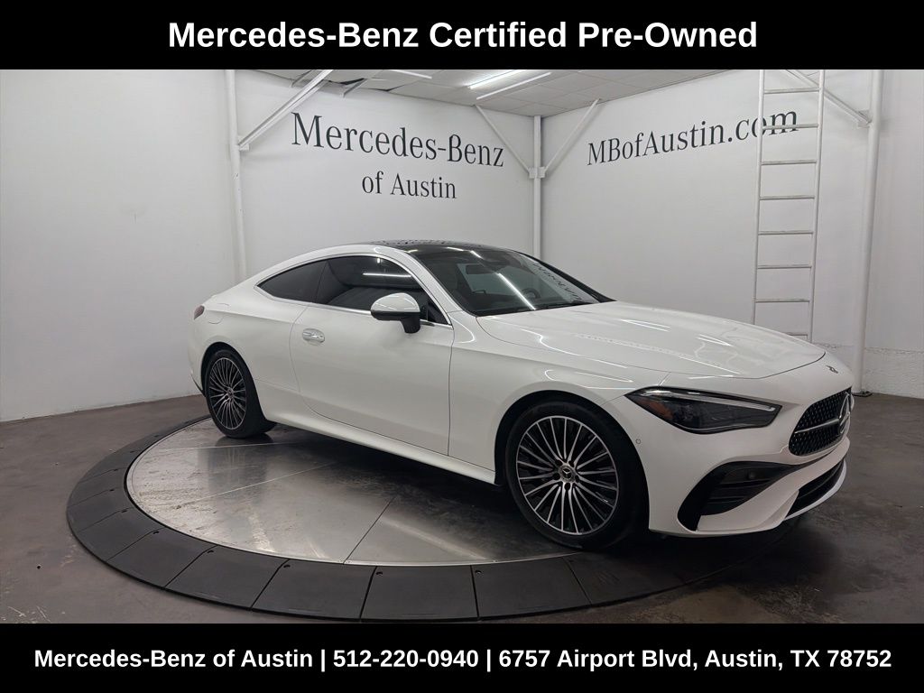 Polar White 2026 Mercedes-Benz CLE 300 4MATIC Coupe All-Wheel Drive 9-Speed Automatic