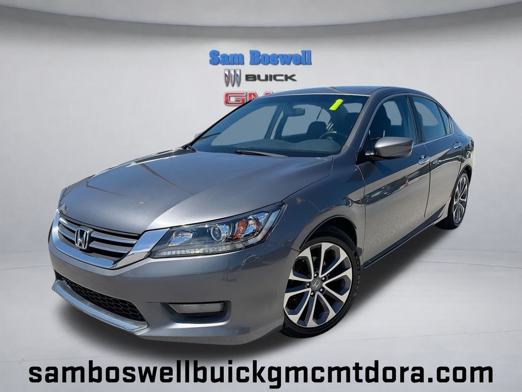 Gray (Modern Steel Metallic) 2015 Honda Accord Sedan Front-Wheel Drive Continuously Variable Transmission