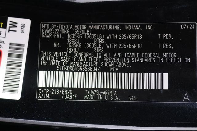 2024 Toyota Highlander XLE Midnight Black Metallic - Grieco Acura - Image 33