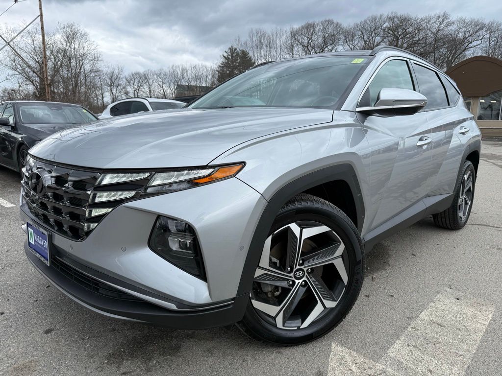Shimmering Silver 2023 Hyundai Tucson Limited AWD SUV / Crossover All-Wheel Drive 8-Speed Automatic