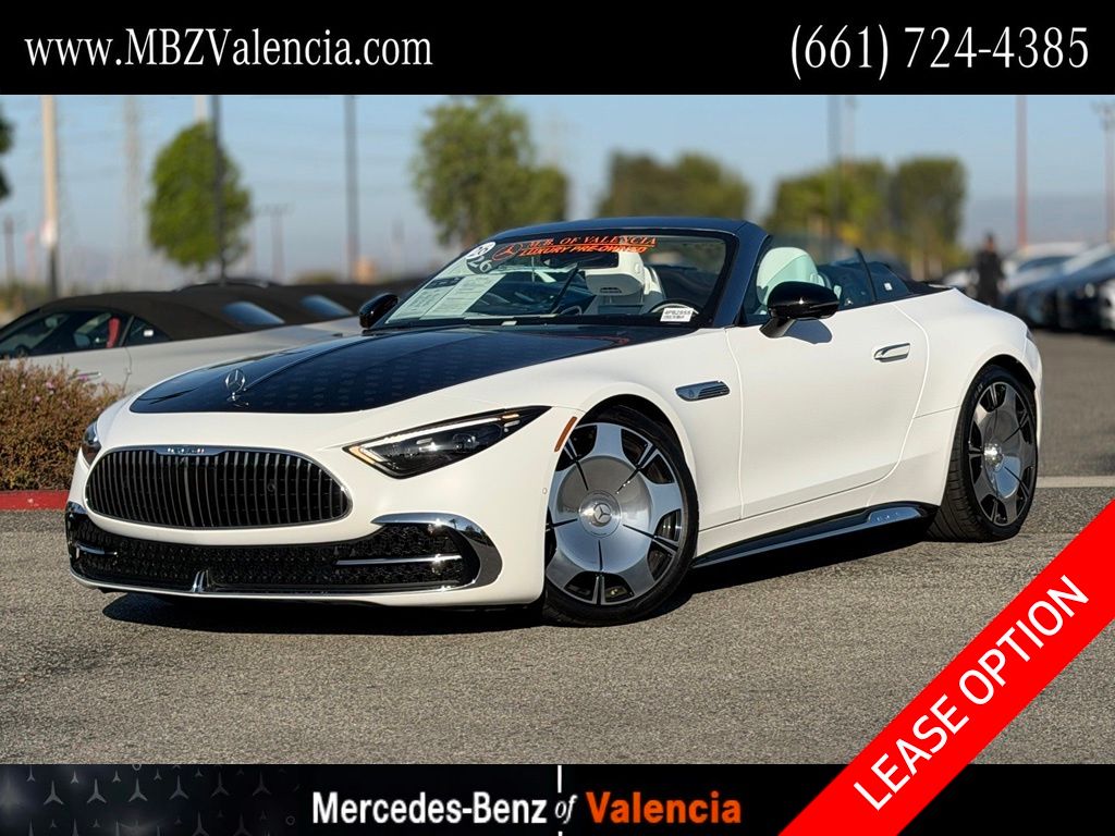 MANUFAKTUR Moonlight White Magno (White Ambiance) 2026 Mercedes-Benz SL-Class Convertible All-Wheel Drive 9-Speed Automatic