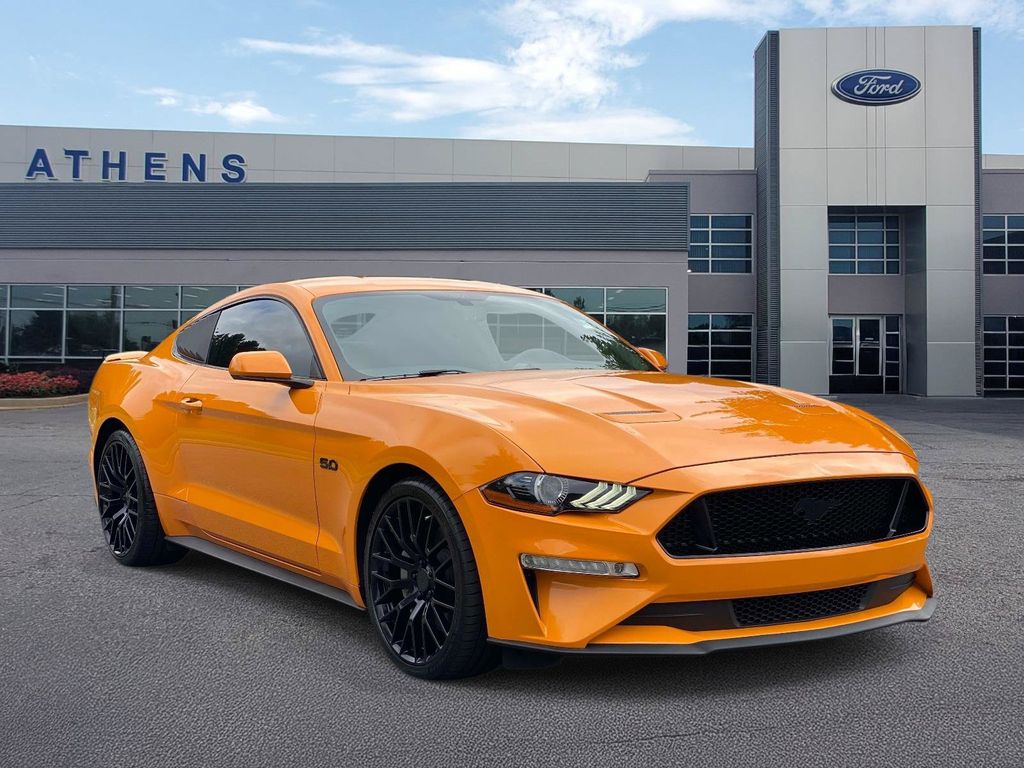 Orange Fury Metallic Tri-Coat 2018 Ford Mustang Coupe Rear-Wheel Drive 6-Speed Manual
