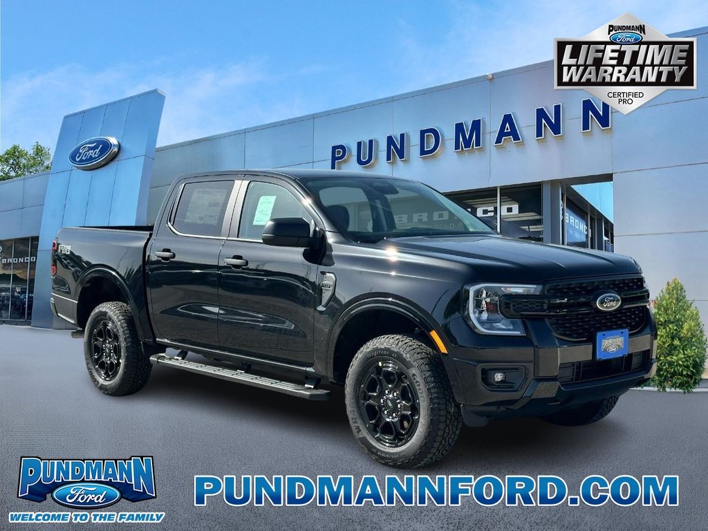 Shadow Black 2026 Ford Ranger Pickup Truck Four-Wheel Drive Automatic