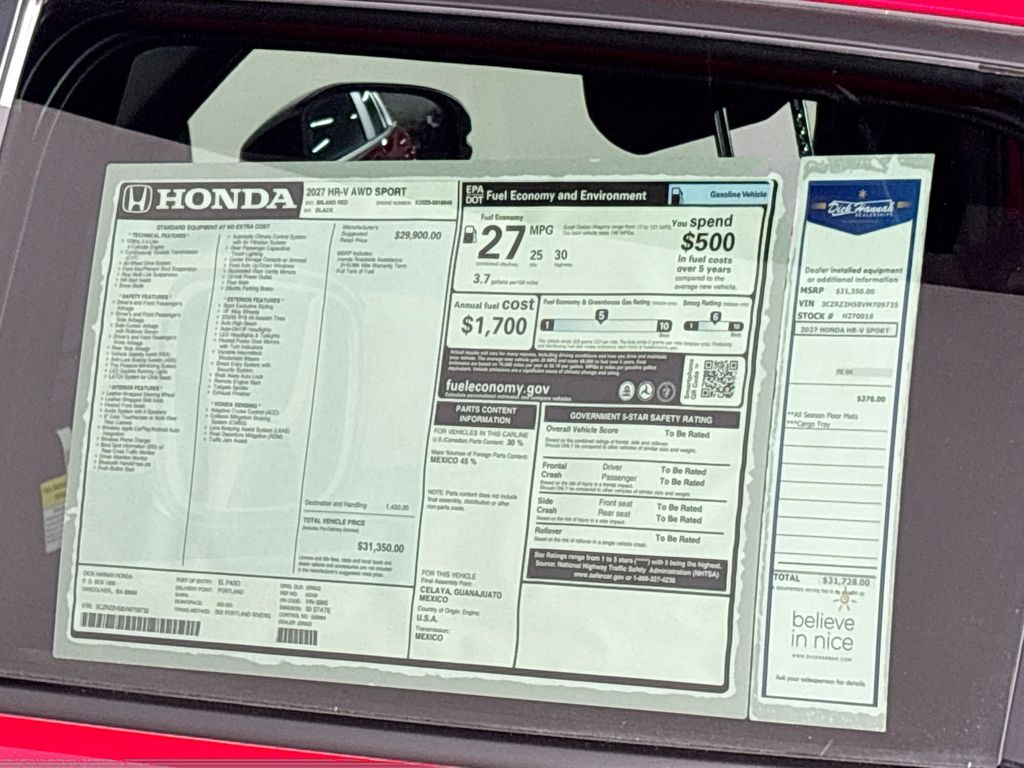 2027 Honda HR-V Sport