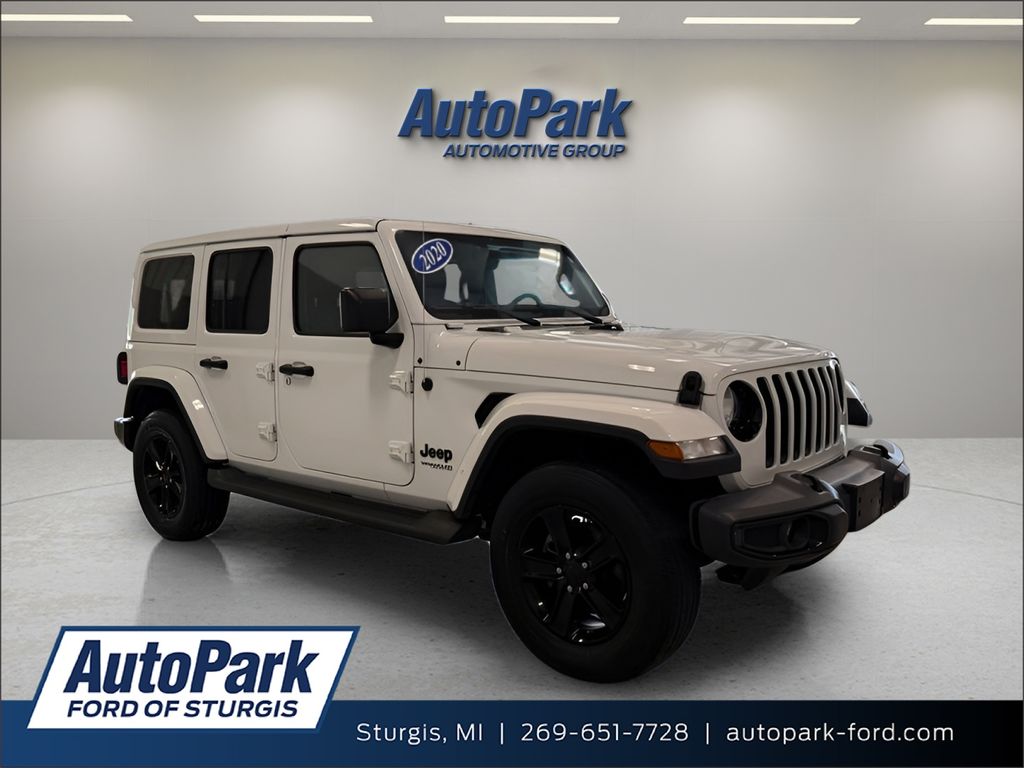Bright White Clearcoat 2020 Jeep Wrangler SUV / Crossover Four-Wheel Drive 8-Speed Automatic