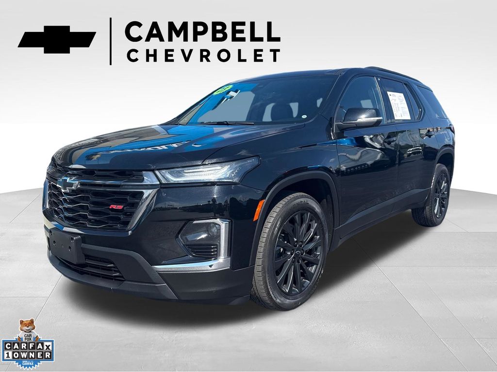 Black Metallic 2023 Chevrolet Traverse SUV / Crossover Four-Wheel Drive 9-Speed Automatic