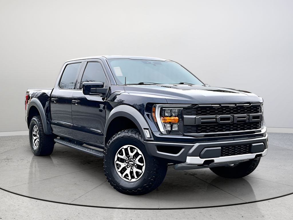 Blue Metallic 2022 Ford F-150 Raptor SuperCrew 4WD Pickup Truck Four-Wheel Drive Automatic