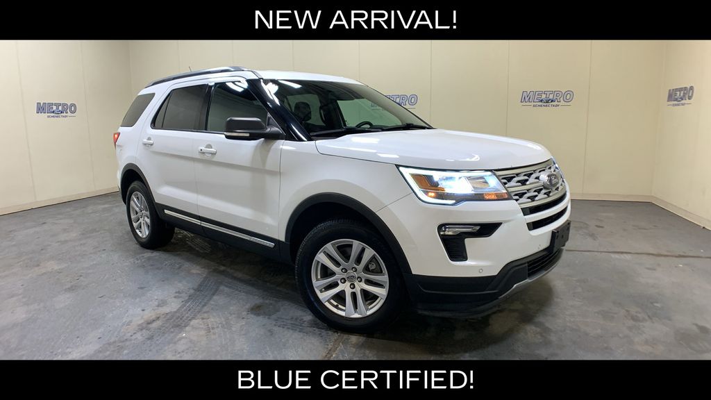 Oxford White 2019 Ford Explorer XLT AWD SUV / Crossover All-Wheel Drive 6-Speed Automatic