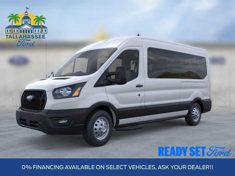 Oxford White 2025 Ford Transit Passenger Van All-Wheel Drive 