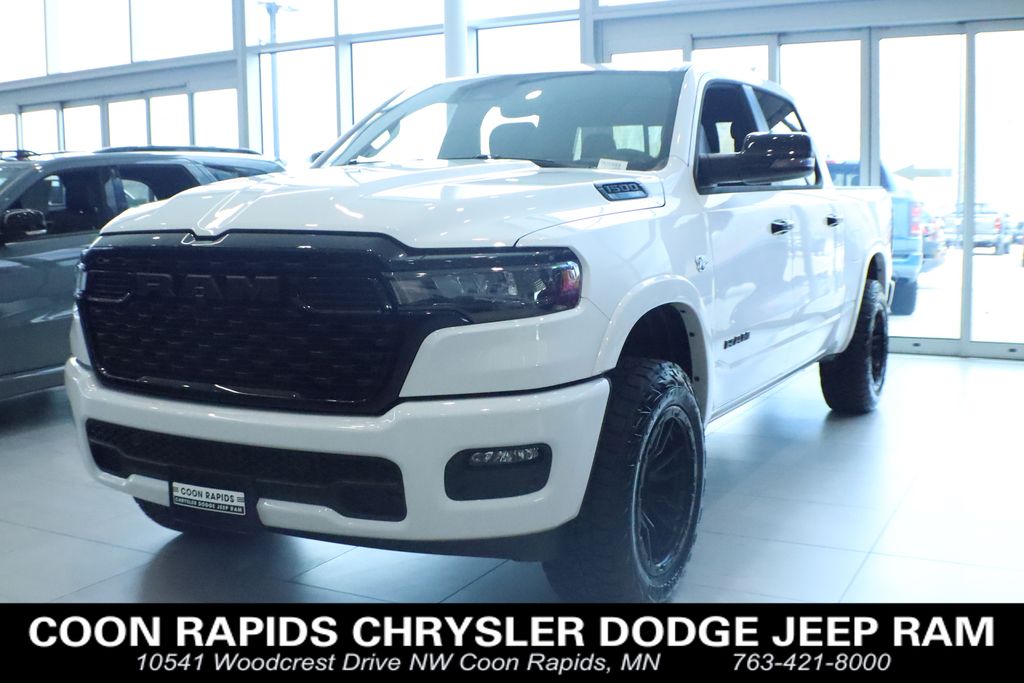 Bright White Clearcoat 2026 RAM 1500 Big Horn Crew Cab 4WD Pickup Truck Four-Wheel Drive 8-Speed Automatic