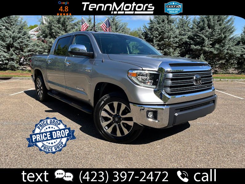 Silver Sky Metallic 2019 Toyota Tundra Limited CrewMax 5.7L 4WD Pickup Truck Four-Wheel Drive 6-Speed Automatic