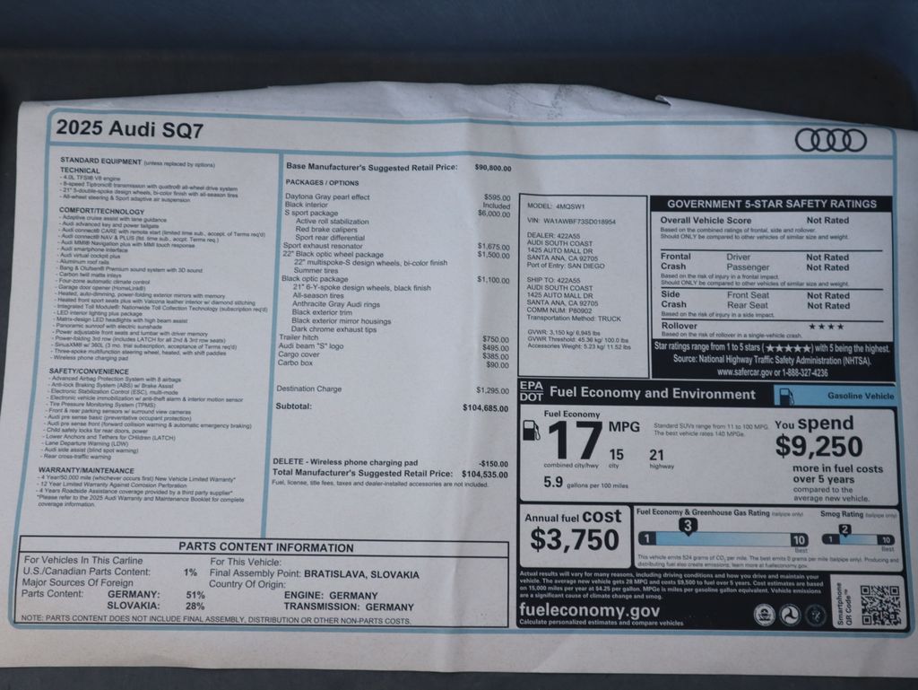 Thumbnail: 2025 Audi SQ7 - 9