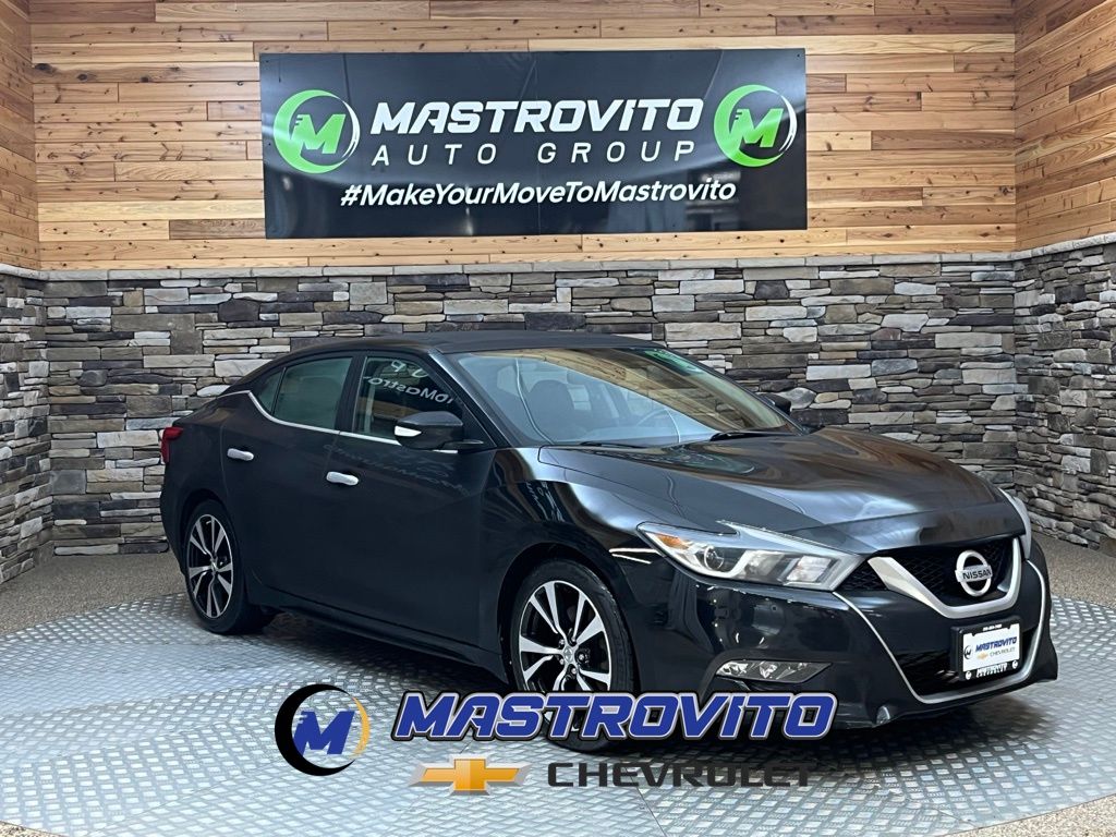 Super Black 2018 Nissan Maxima Sedan Front-Wheel Drive Continuously Variable Transmission