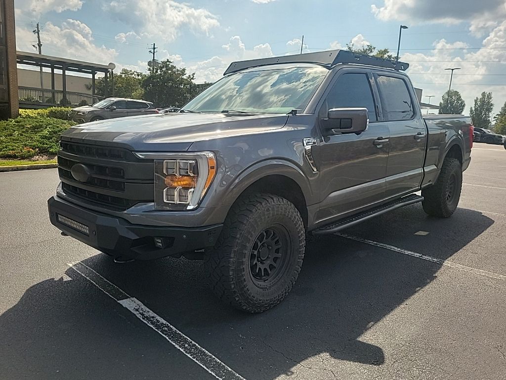 Gray 2021 Ford F-150 Pickup Truck Four-Wheel Drive Automatic