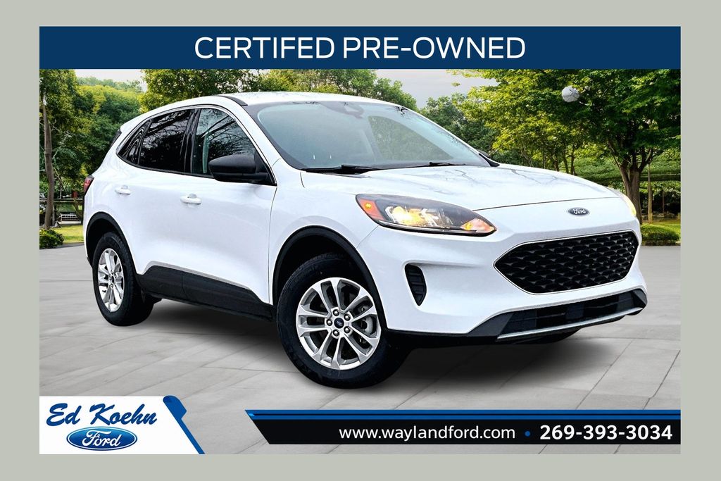 Oxford White 2022 Ford Escape Hybrid SUV / Crossover All-Wheel Drive Continuously Variable Transmission