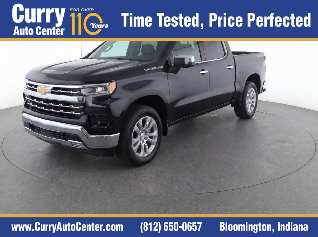 Black 2024 Chevrolet Silverado 1500 Pickup Truck Four-Wheel Drive Automatic