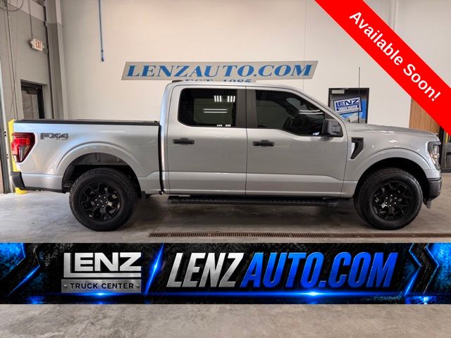 Iconic Silver Metallic 2024 Ford F-150 Pickup Truck Four-Wheel Drive Automatic