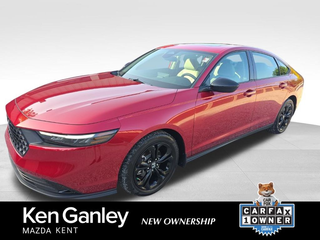 Radiant Red Metallic 2025 Honda Accord Sedan Front-Wheel Drive Continuously Variable Transmission