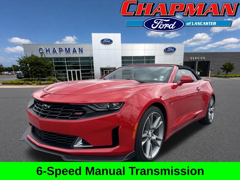 Red Hot 2022 Chevrolet Camaro Convertible Rear-Wheel Drive 6-Speed Manual