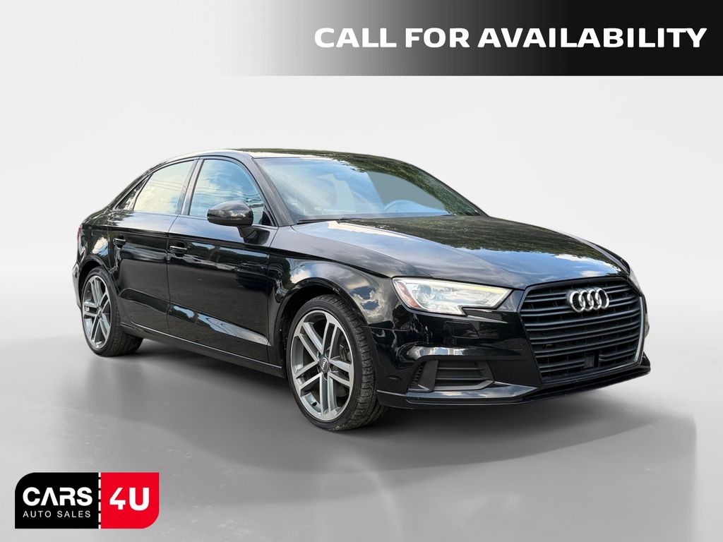 Brilliant Black 2019 Audi A3 Sedan Front-Wheel Drive 7-Speed Automatic
