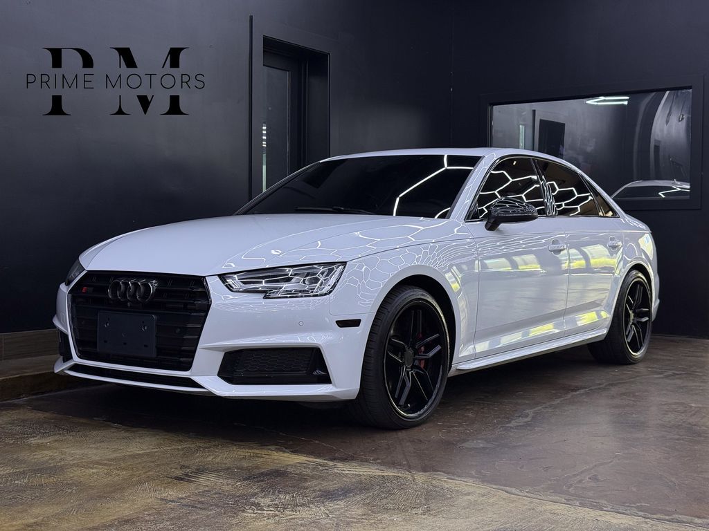 White 2018 Audi S4 Sedan All-Wheel Drive 8-Speed Automatic
