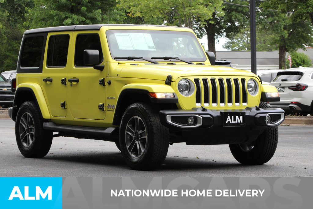 Used 2023 Yellow Jeep Sahara image 4