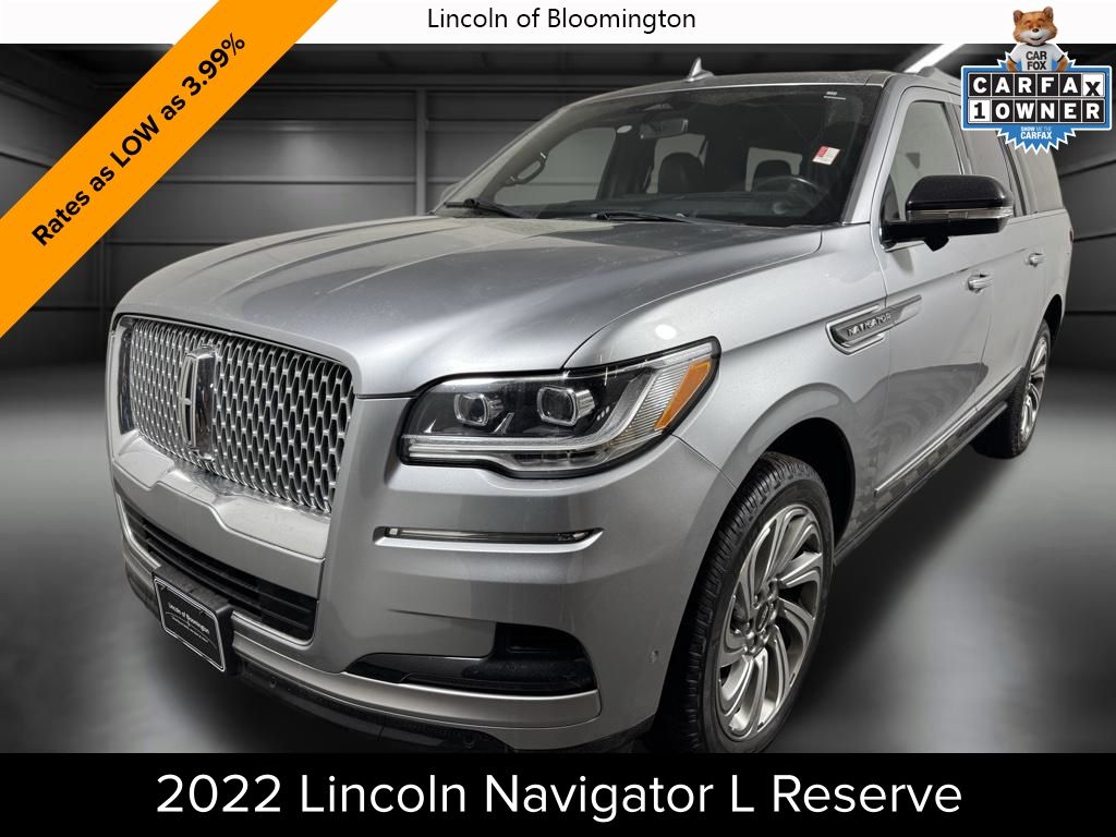 Silver Radiance Metallic Clearcoat 2022 Lincoln Navigator L Reserve 4WD SUV / Crossover Four-Wheel Drive Automatic