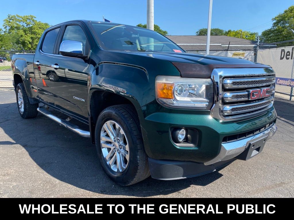 Emerald Green Metallic 2016 GMC Canyon Pickup Truck Four-Wheel Drive 6-Speed Automatic