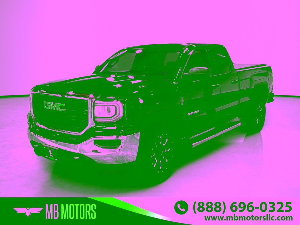 Black 2017 GMC Sierra 1500 Base Double Cab 4WD Pickup Truck Four-Wheel Drive 6-Speed Automatic Overdrive