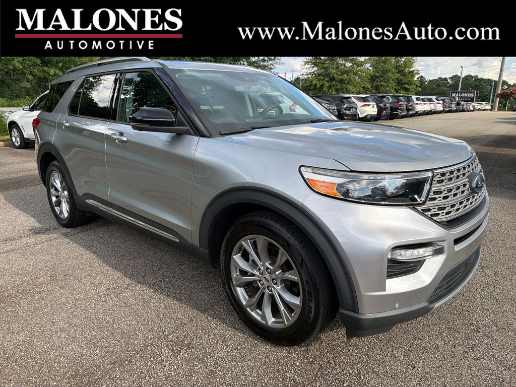 Iconic Silver Metallic 2022 Ford Explorer SUV / Crossover Rear-Wheel Drive Automatic