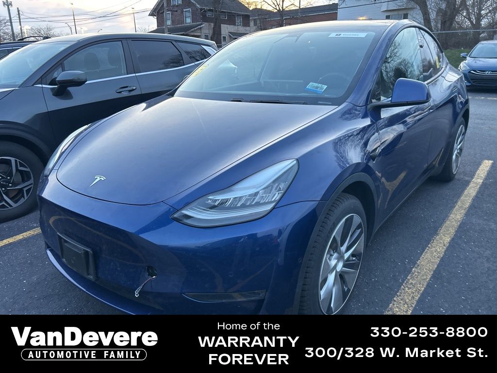 Blue 2020 Tesla Model Y Long Range AWD SUV / Crossover All-Wheel Drive 1-Speed Automatic