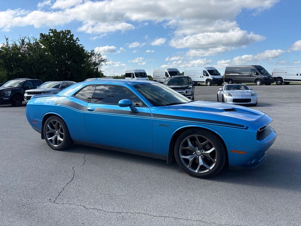 B5 Blue Pearlcoat 2015 Dodge Challenger Coupe Rear-Wheel Drive 8-Speed Automatic